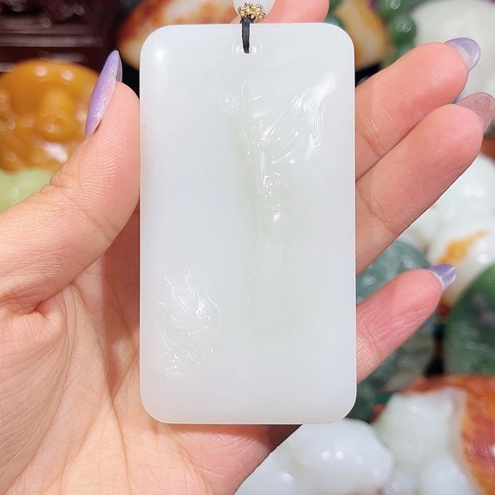 和田玉未镶嵌挂件