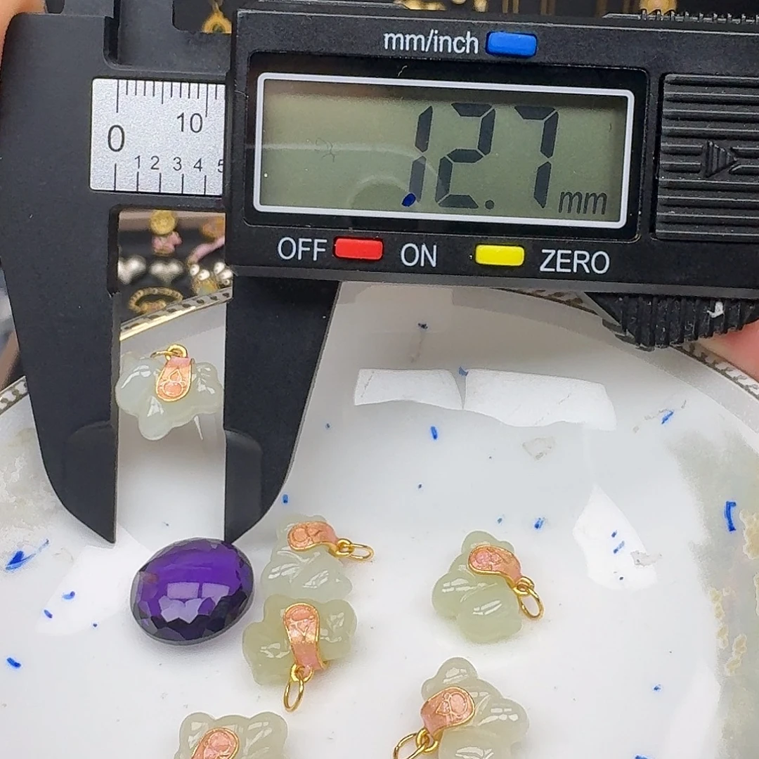 银S925镶嵌紫晶颈饰紫水晶925镶嵌32