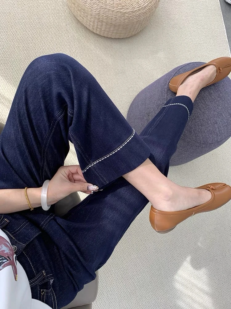 【大仙家】961十三行夏款韩式有弹牛仔裤舒适时尚百搭女士夏季