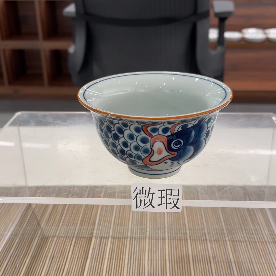 微瑕纯手绘釉下彩