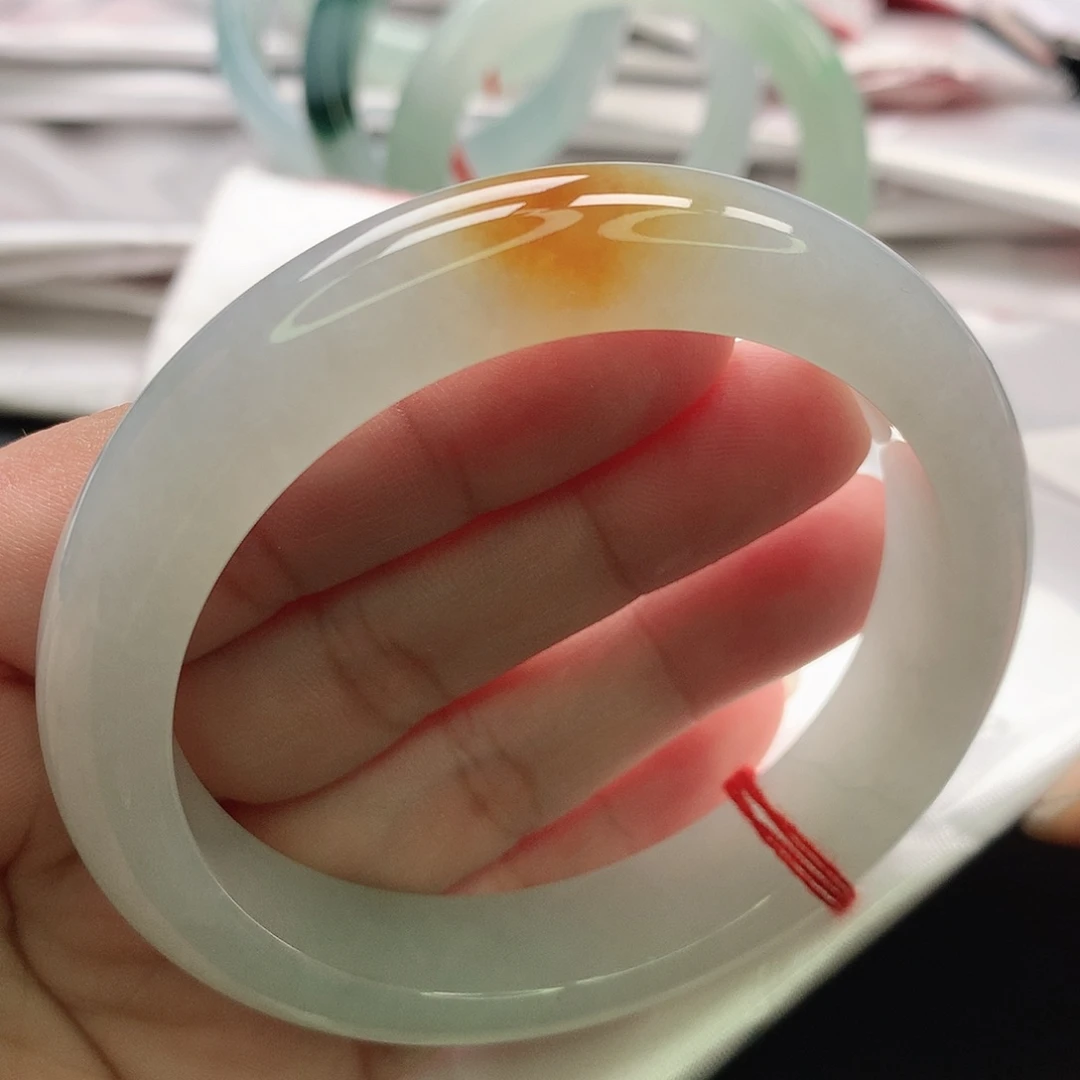 翡翠未镶嵌手镯缅甸56