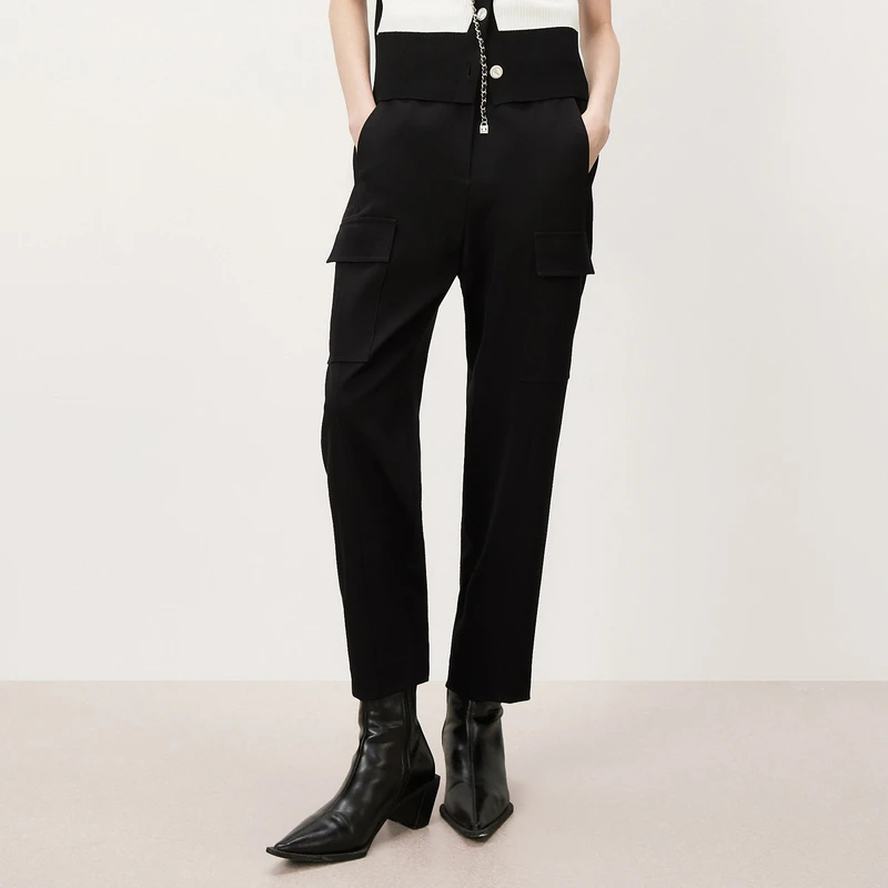 HPLY荷比俪秋季工装通勤风休闲长裤HYD33410340