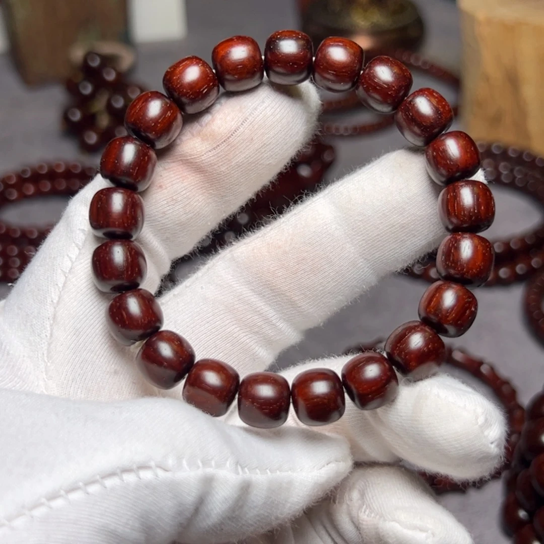 小叶紫檀手串/手链9*10 树头老料 鳞底高油密原汁原味