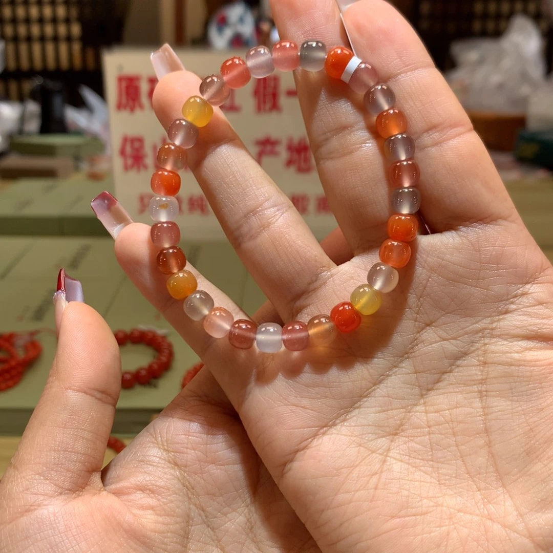 南红玛瑙多宝老型单圈7+未镶嵌