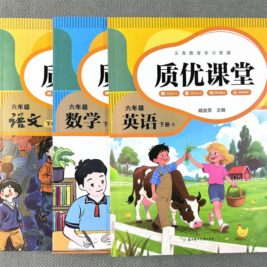 2026春六年级下册语数英课堂笔记人教版同步课本优质课堂预习课本