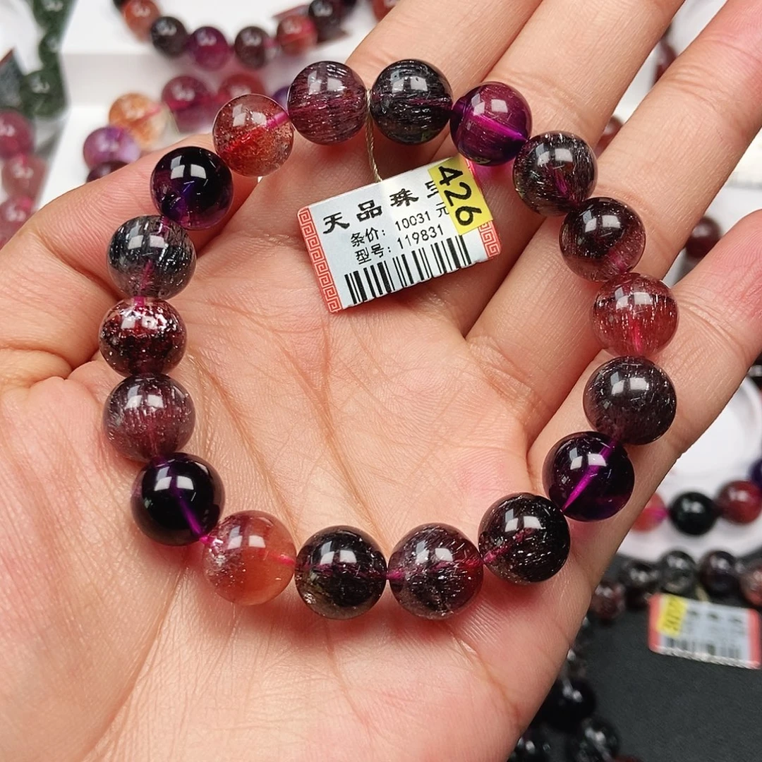 水晶手链未镶嵌黑加仑119831