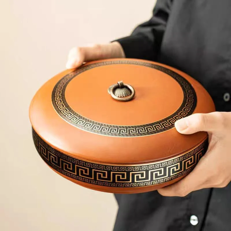 红普洱黑金花茶饼罐G12