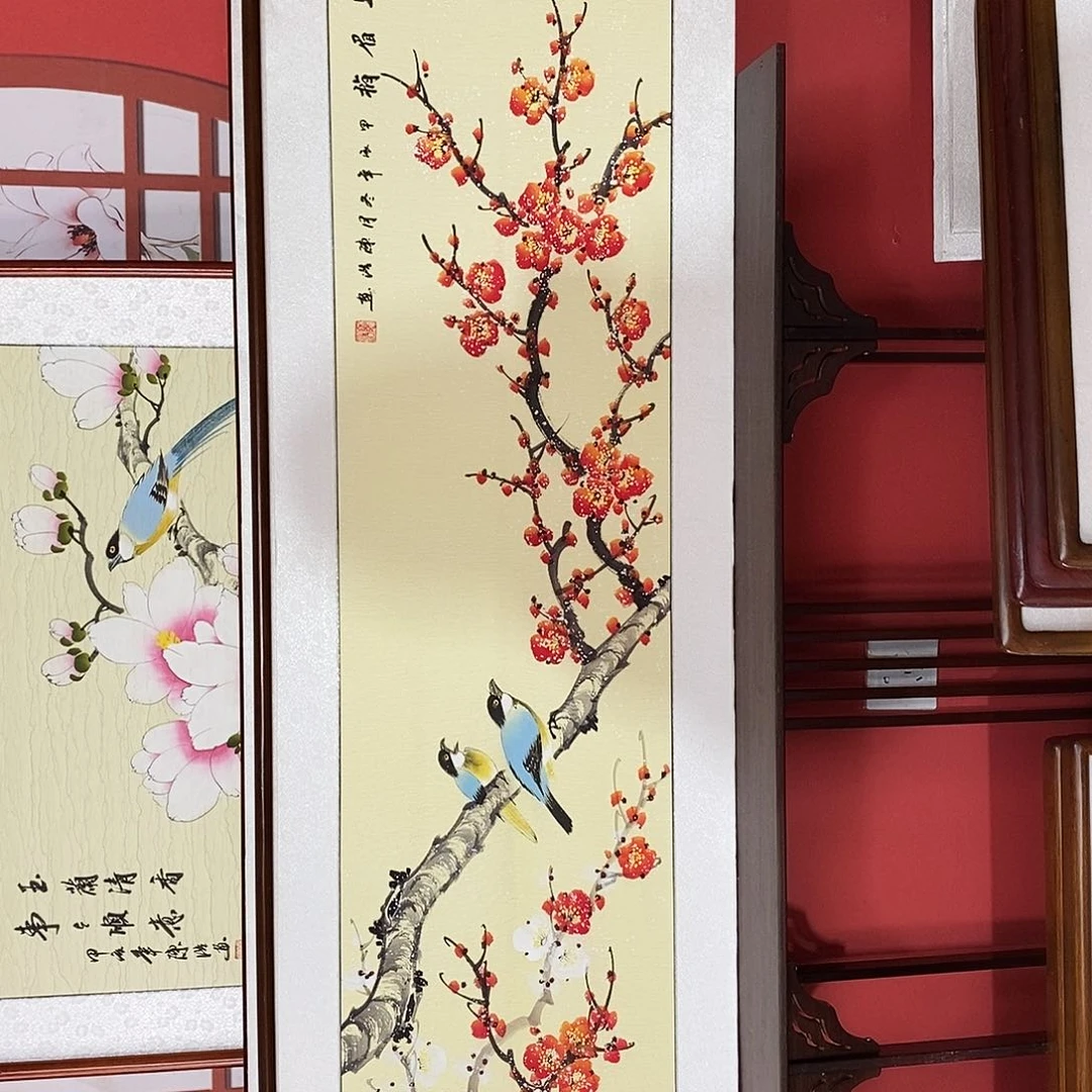 国画带框尺寸带框包邮