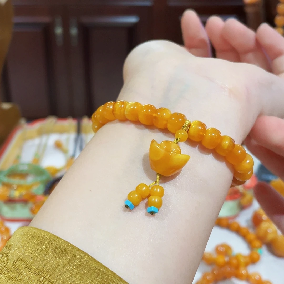 蜜蜡未镶嵌手串手串