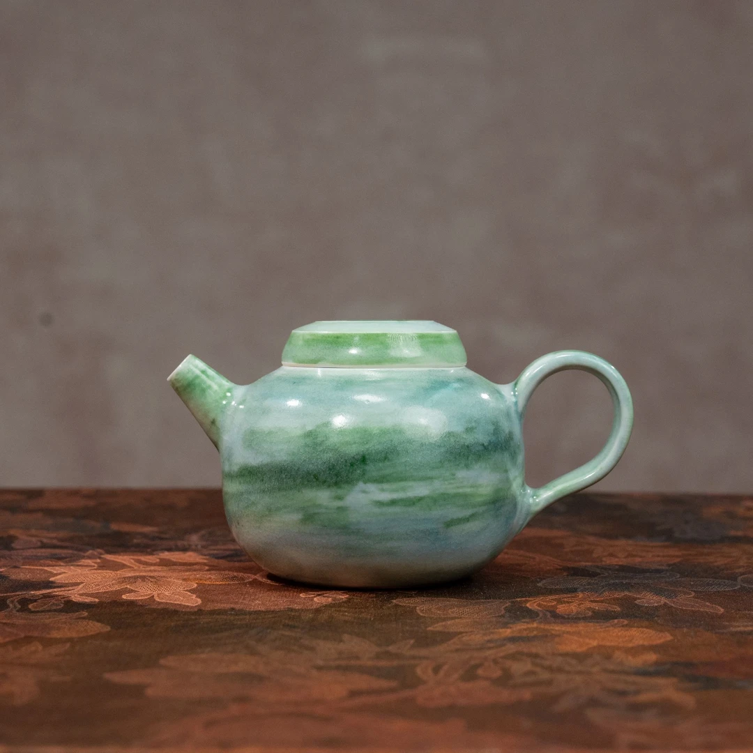 景德镇小霞志野烧【荷塘月色】原矿手作壶