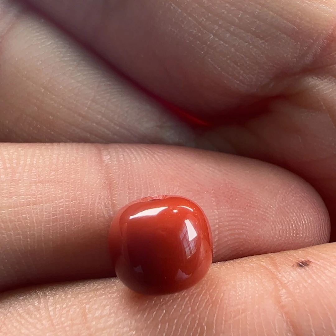 南红玛瑙老型8.2*7.3 锦红未镶嵌