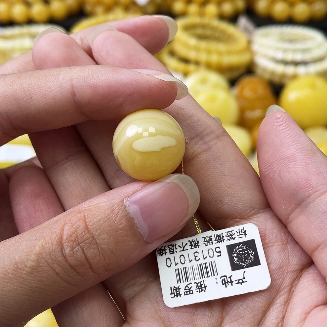 琥珀未镶嵌珠宝奇石17mm全品