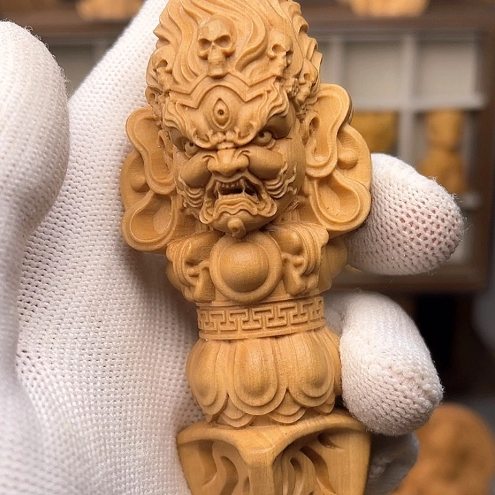 大黑天手把件十二公分