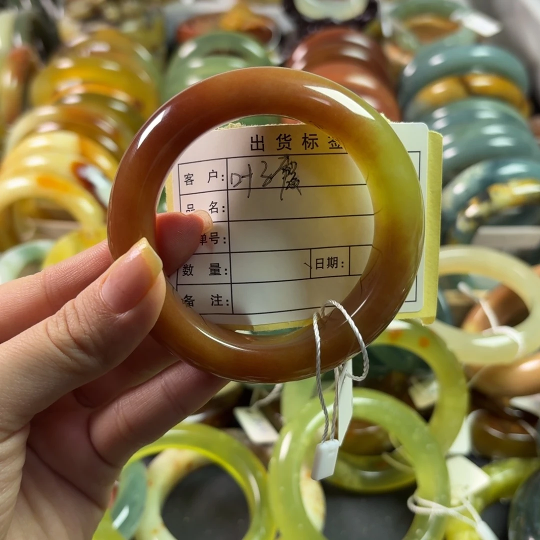 叶***幽蛇纹石玉未镶嵌手镯