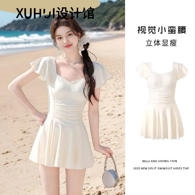 德国品质衣女2025连体遮肚显瘦高级感专业学生泡温泉保守游泳装AL