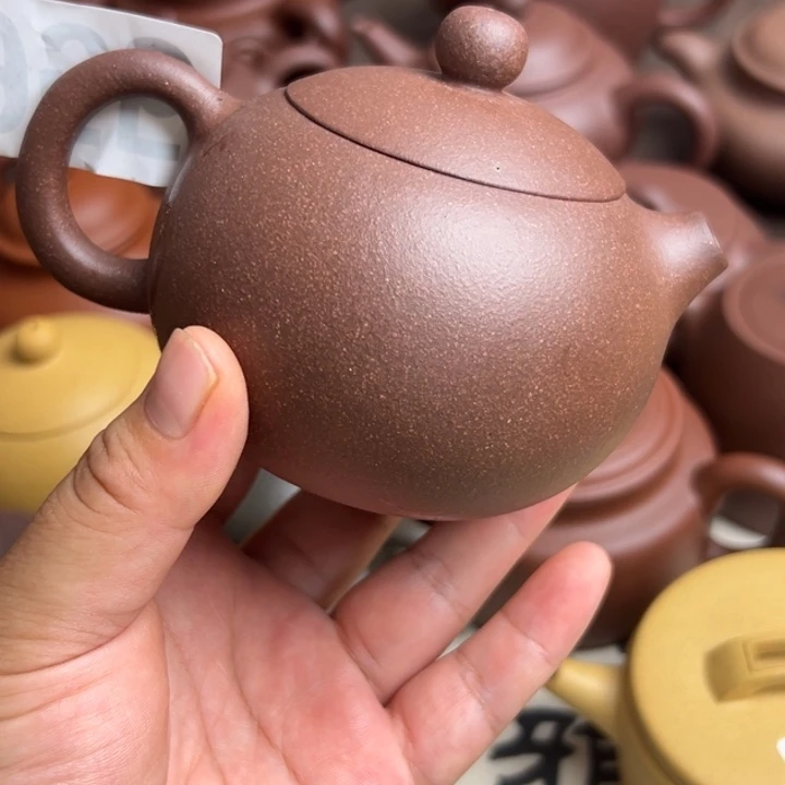 茶壶紫砂紫泥半手工220cc左右