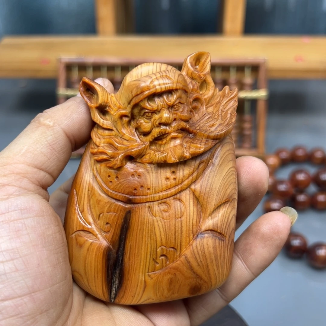 哈***a木崖柏木摆件手把件