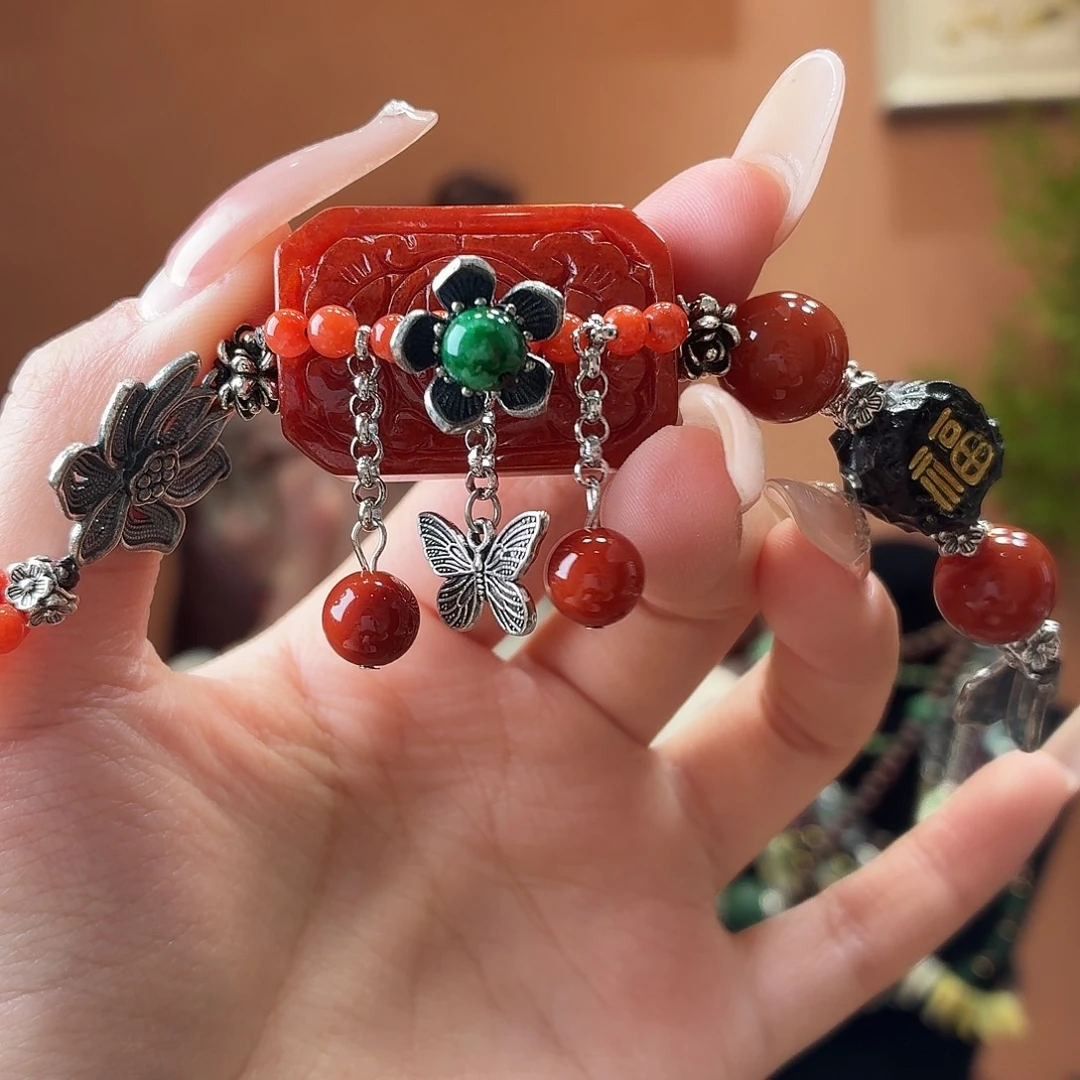 翡翠未镶嵌耳饰手串