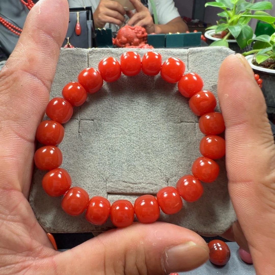 南红玛瑙未镶嵌单圈老型10