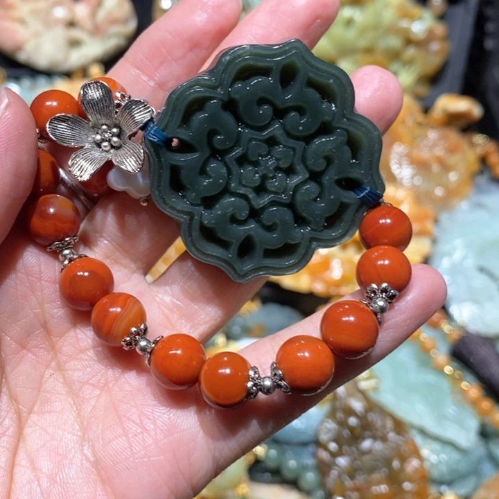 岫玉毛衣链未镶嵌