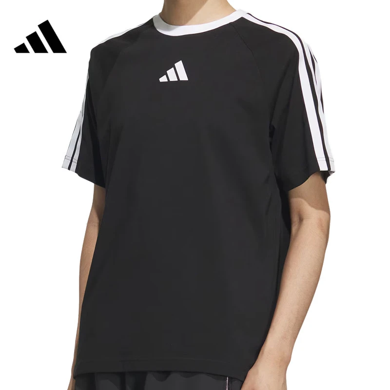 adidas阿迪达斯男子M 3S TEE1针织无领短T恤KC1496