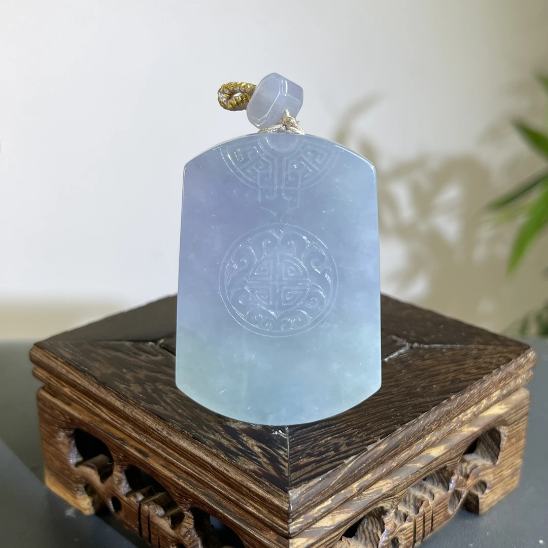 JTW03-172  天然缅甸A货翡翠   仿古牌