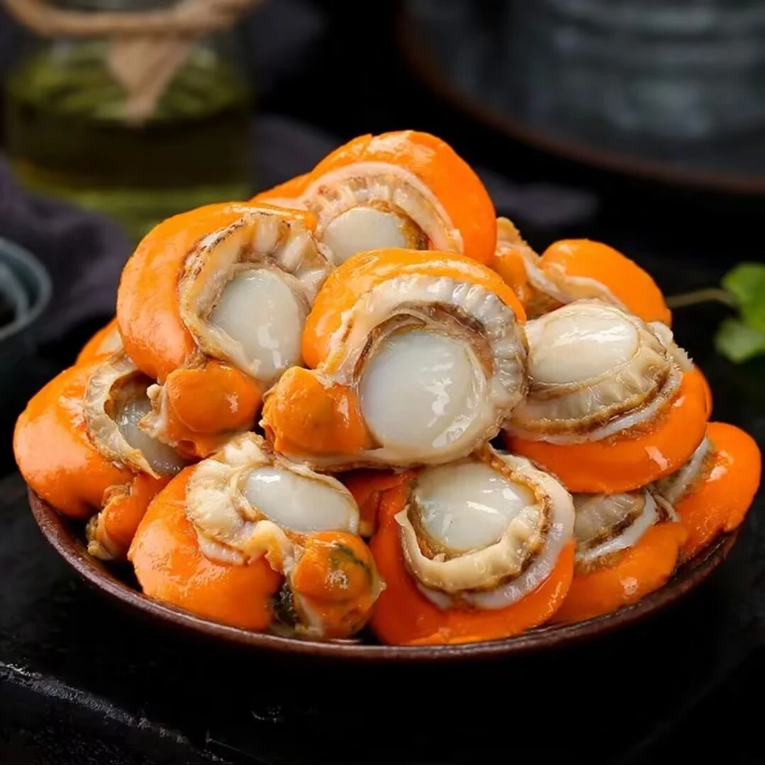 【5斤装 大份量】】现剥扇贝肉 500克/包*5包 带黄带膏 蒜蓉粉丝爆炒