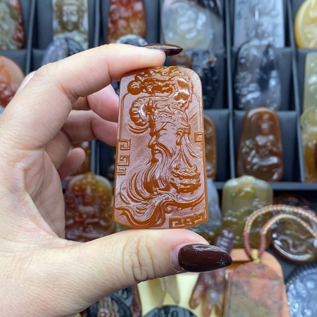 玛瑙/玉髓吊坠(赠链)未镶嵌吊坠