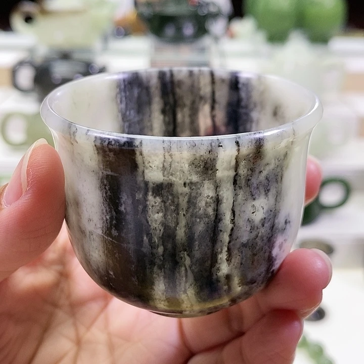 未镶嵌和田玉挂件茶杯95m l