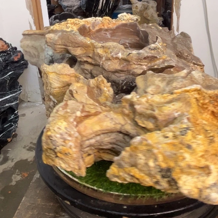 灵璧石花盆尺寸定制