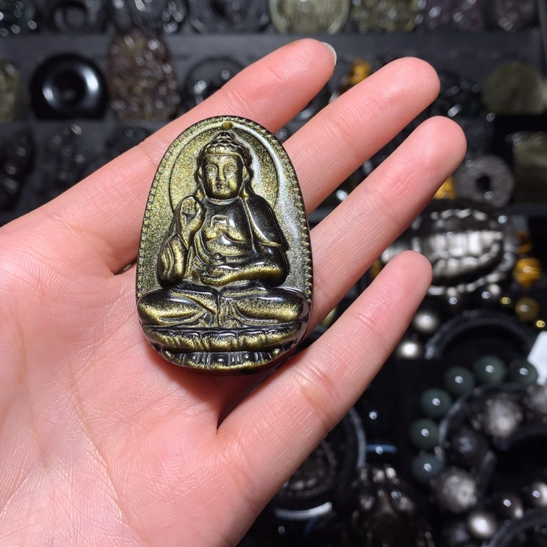 琳***️黑曜岩未镶嵌珠宝奇石