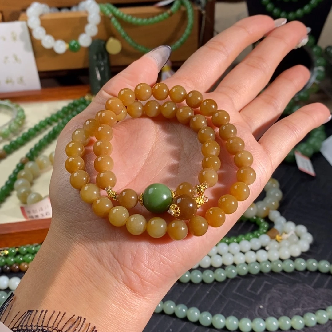 和田玉未镶嵌手链