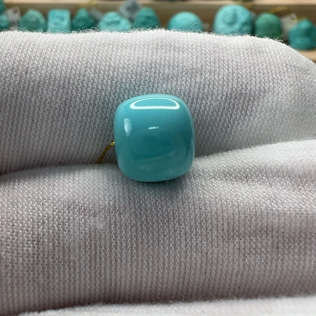 未镶嵌绿松石老型珠9.6mm