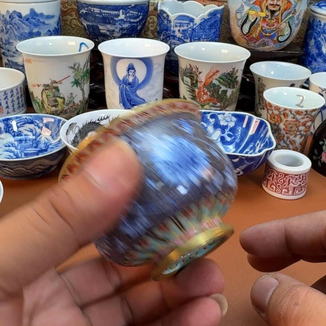 汤****陶杯子景德镇全手工手绘陶瓷