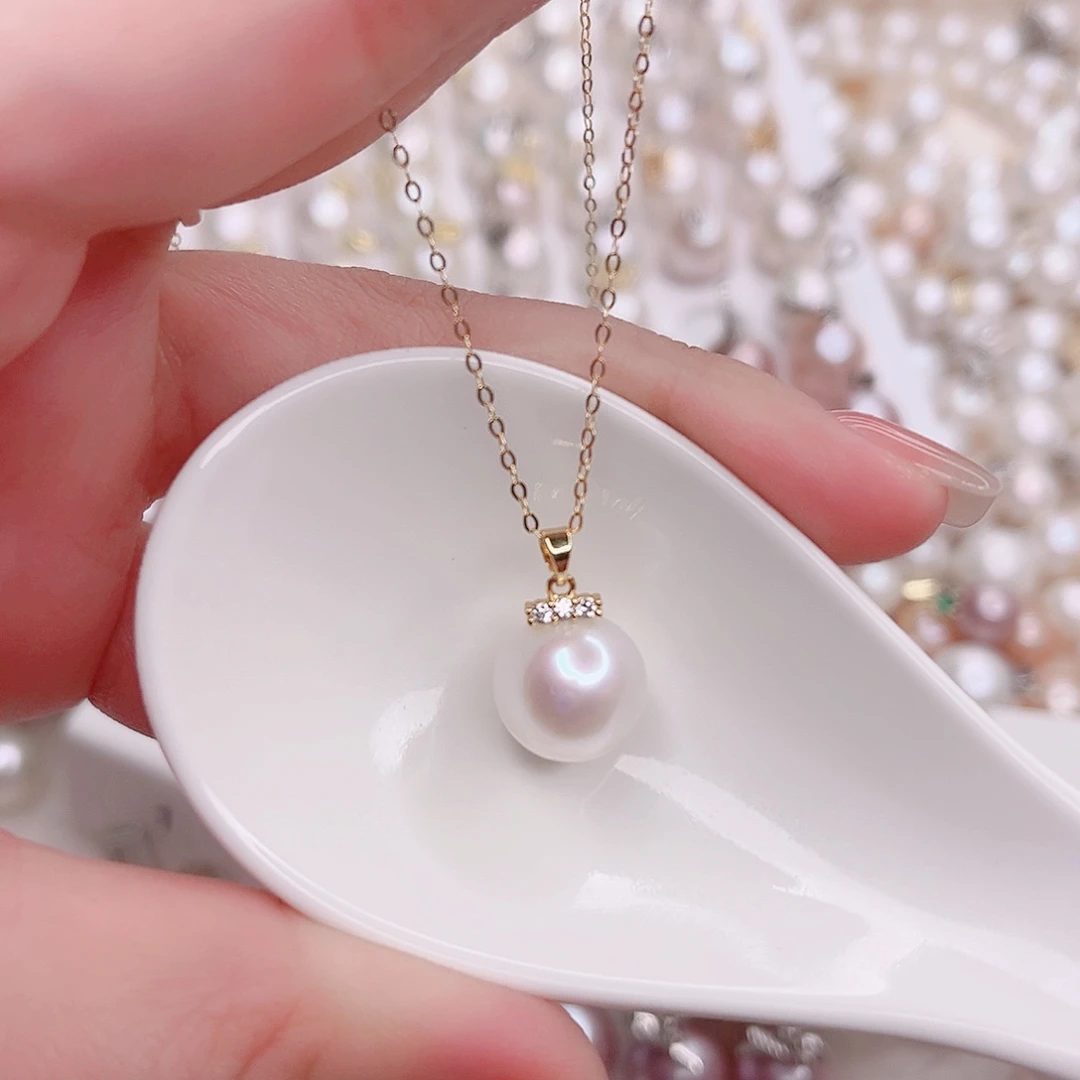 淡水珍珠未镶嵌吊坠(赠链)