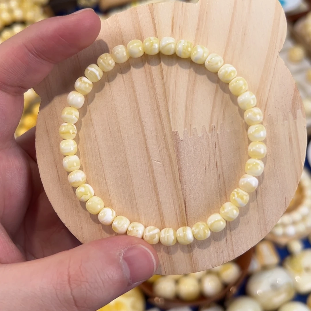 琥珀未镶嵌手链6.2mm