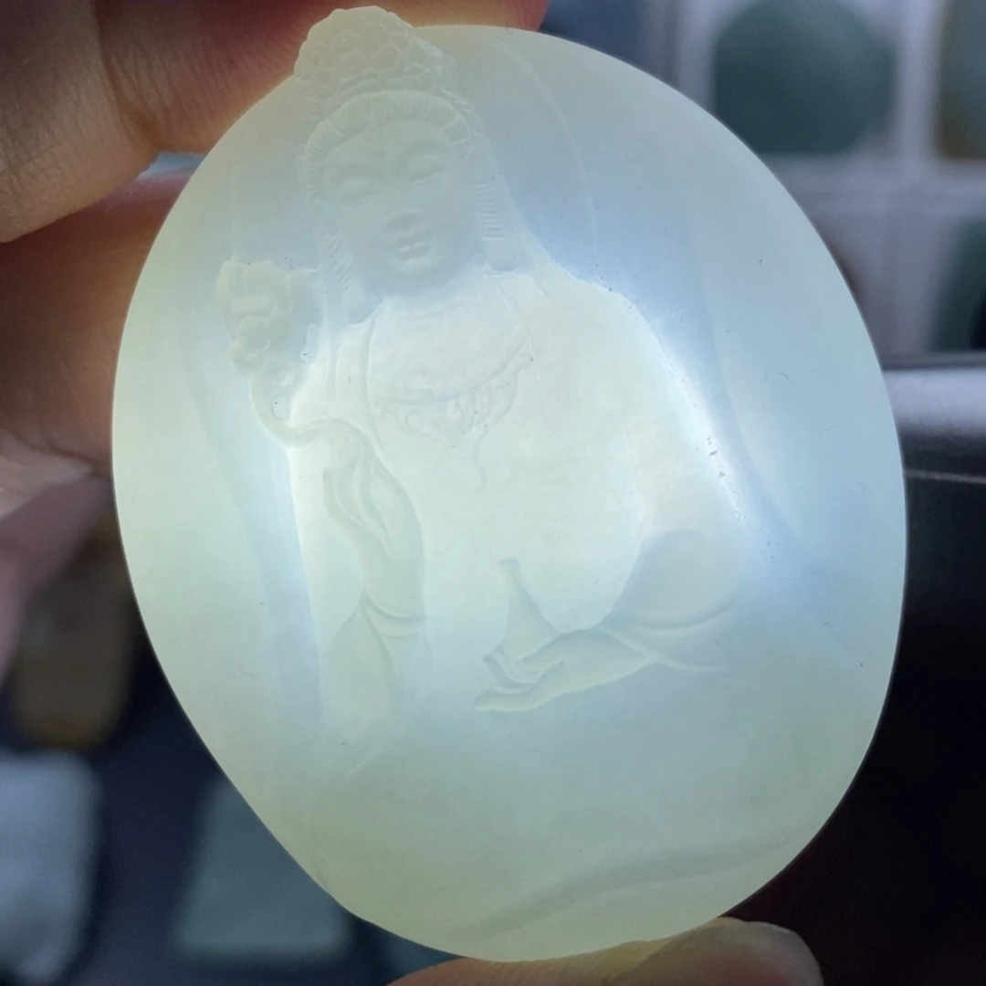 未镶嵌定制翡翠观音