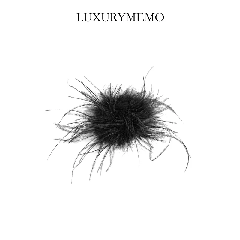 非金属布艺项链 LUXURYMEMO【刘熊熊】小众复古纯欲胸针