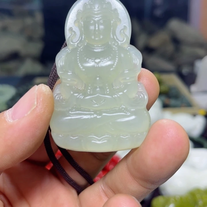 蛇纹石玉项链未镶嵌W*Y