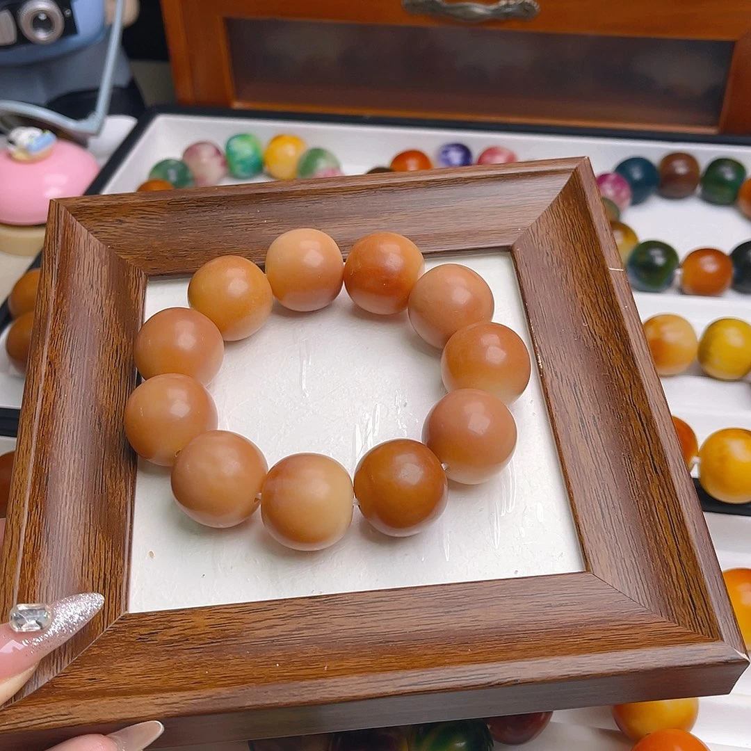 菩提根/象牙果手串卡22.5干磨苹果