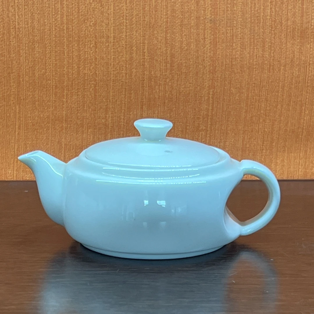 羊脂玉瓷小汉瓦壶微瑕清仓处理茶壶家用陶瓷功夫茶具简约茶具套装