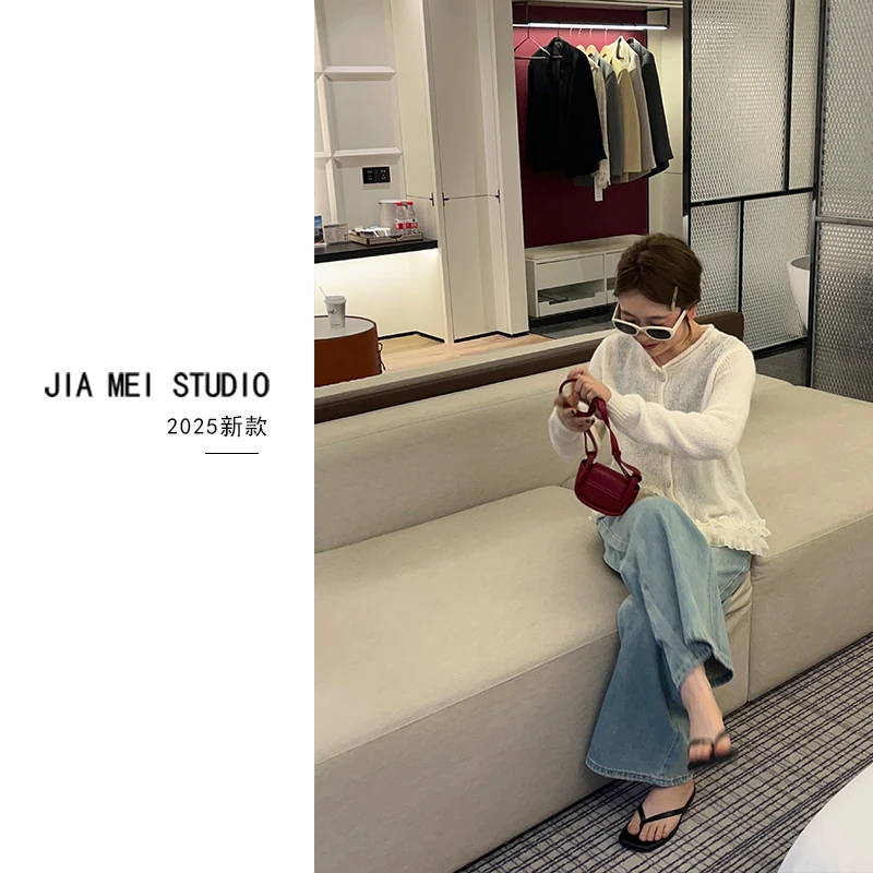 L081春款新款上新蕾丝拼接洋气保暖时尚显瘦气质减龄百搭休闲毛衣