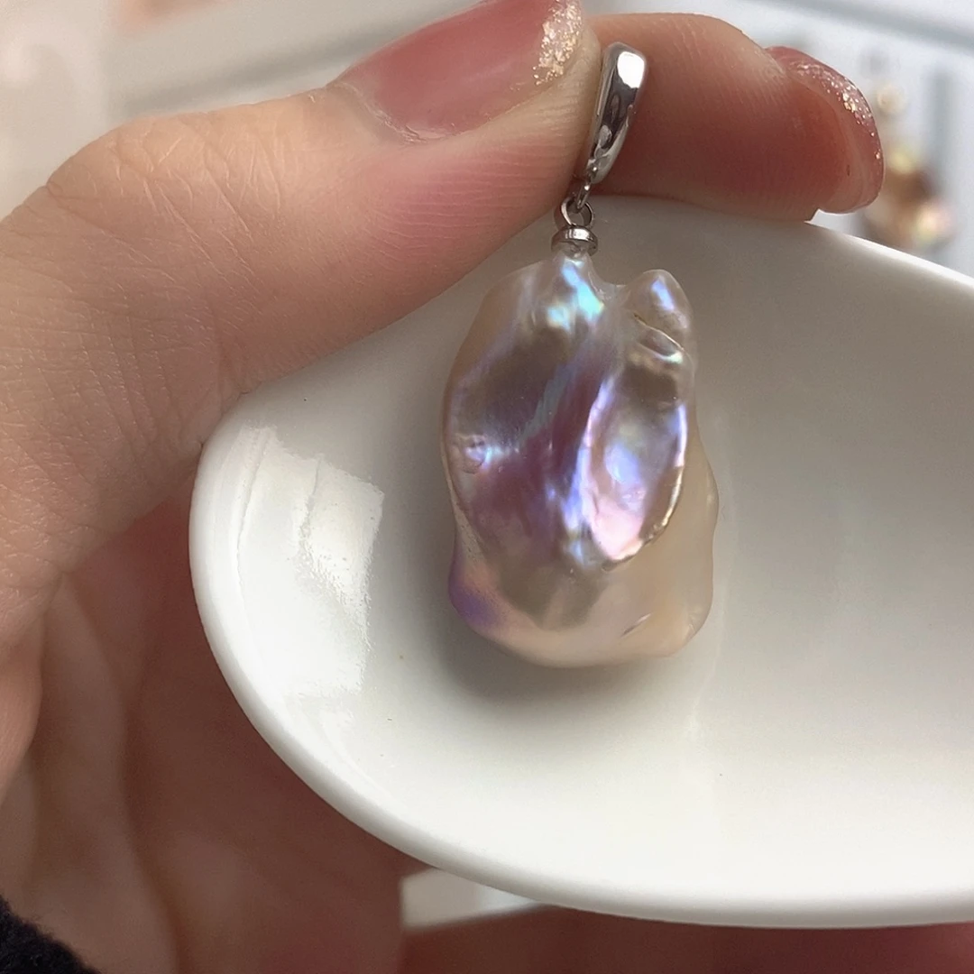 淡水珍珠颈饰银S925镶嵌