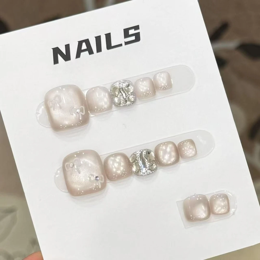 温柔千金-Naier 奈儿轻奢高定美甲 脚甲 12片装