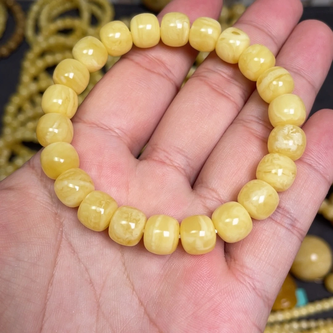 蜜蜡未镶嵌裸石蜜蜡手串10mm