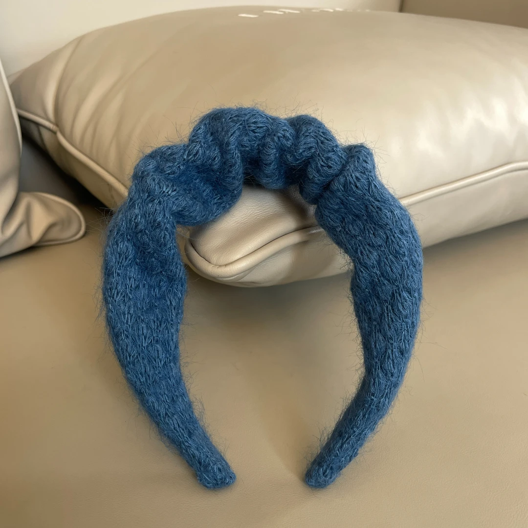 WEI 高颅顶发箍 小香风显白轻奢法式弹力发箍 WY0402