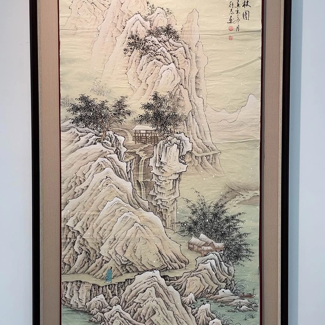 国画凌行志手绘作品