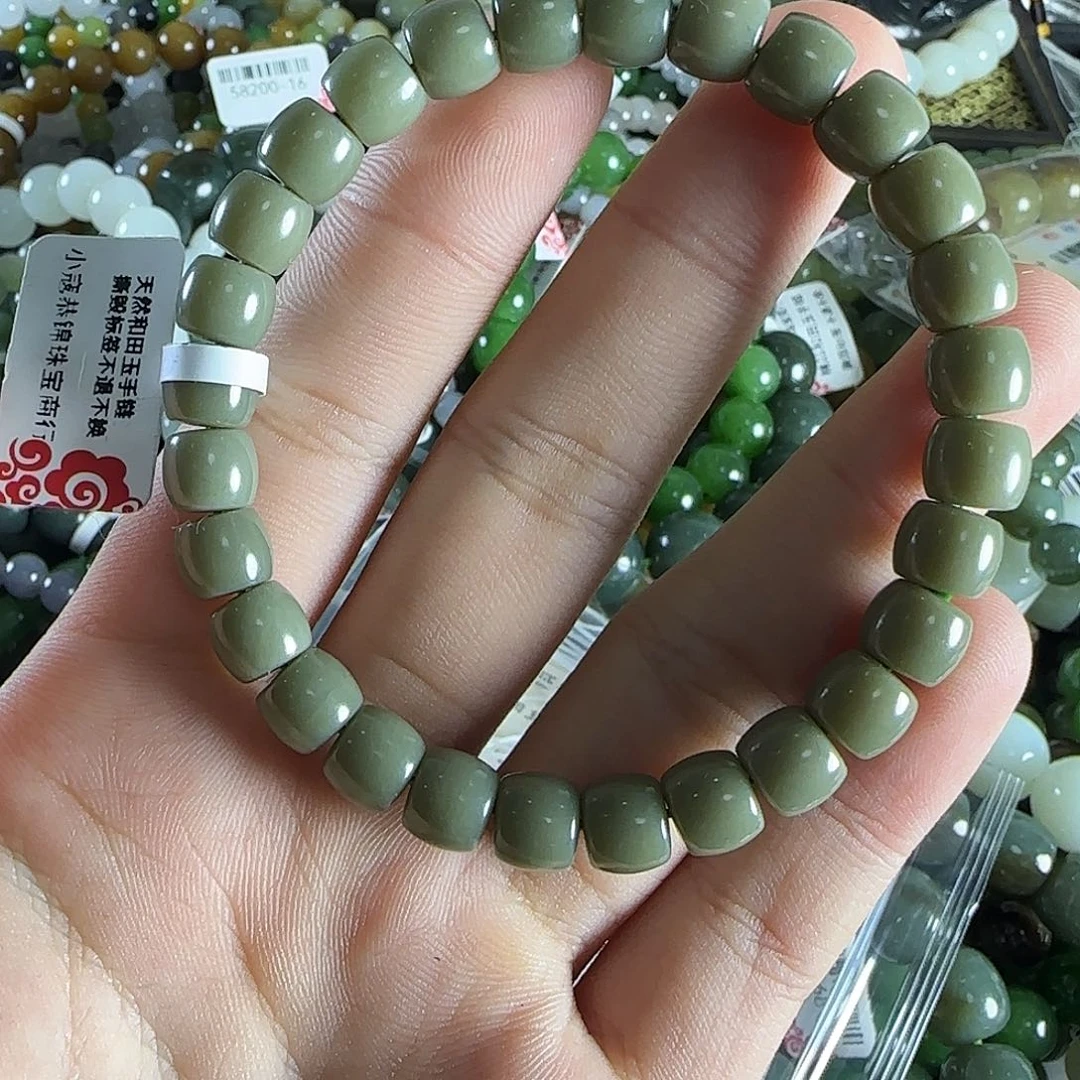 和田玉手链未镶嵌8