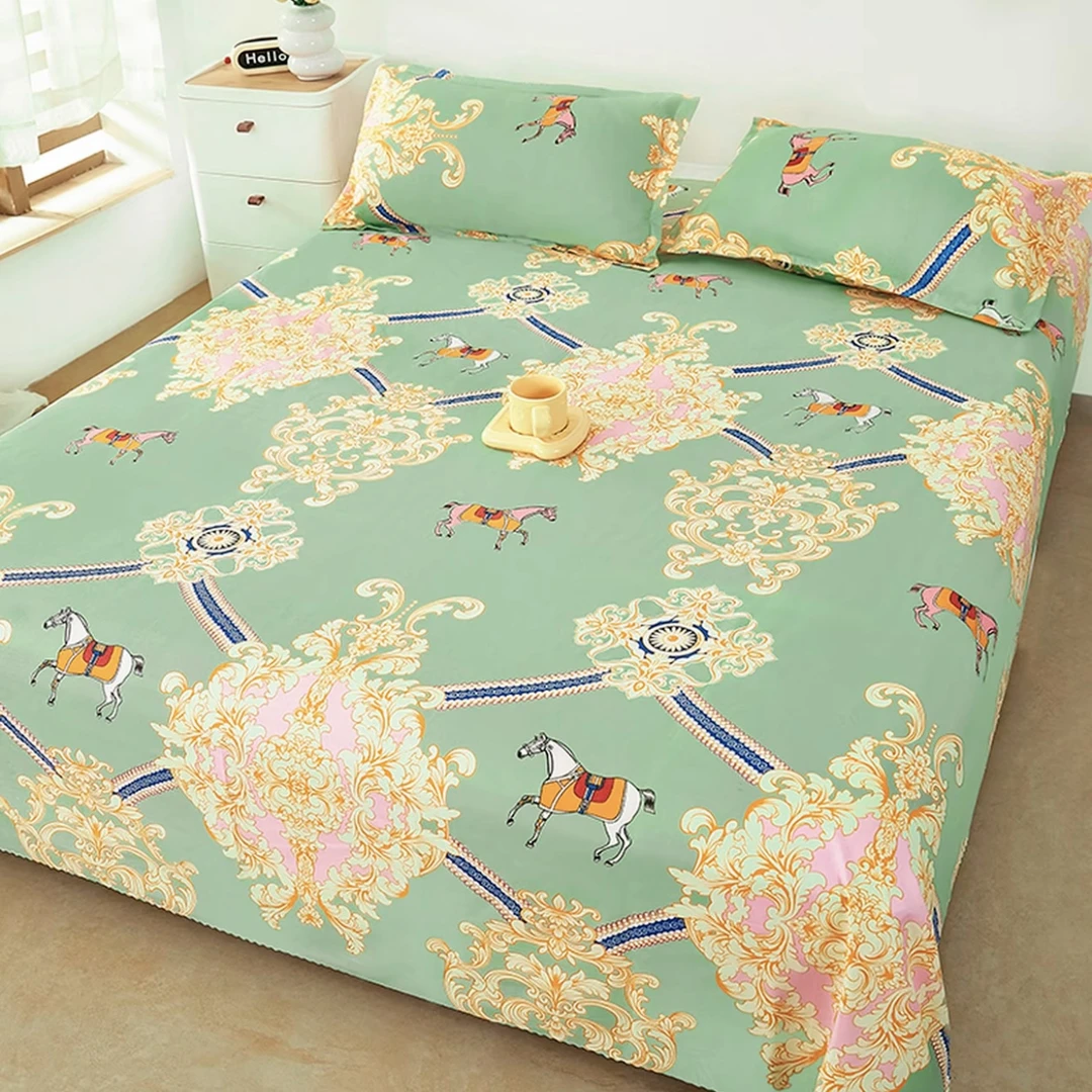 （试睡15天）夏季亲肤透气印花床单单件200*230cm可机洗水洗