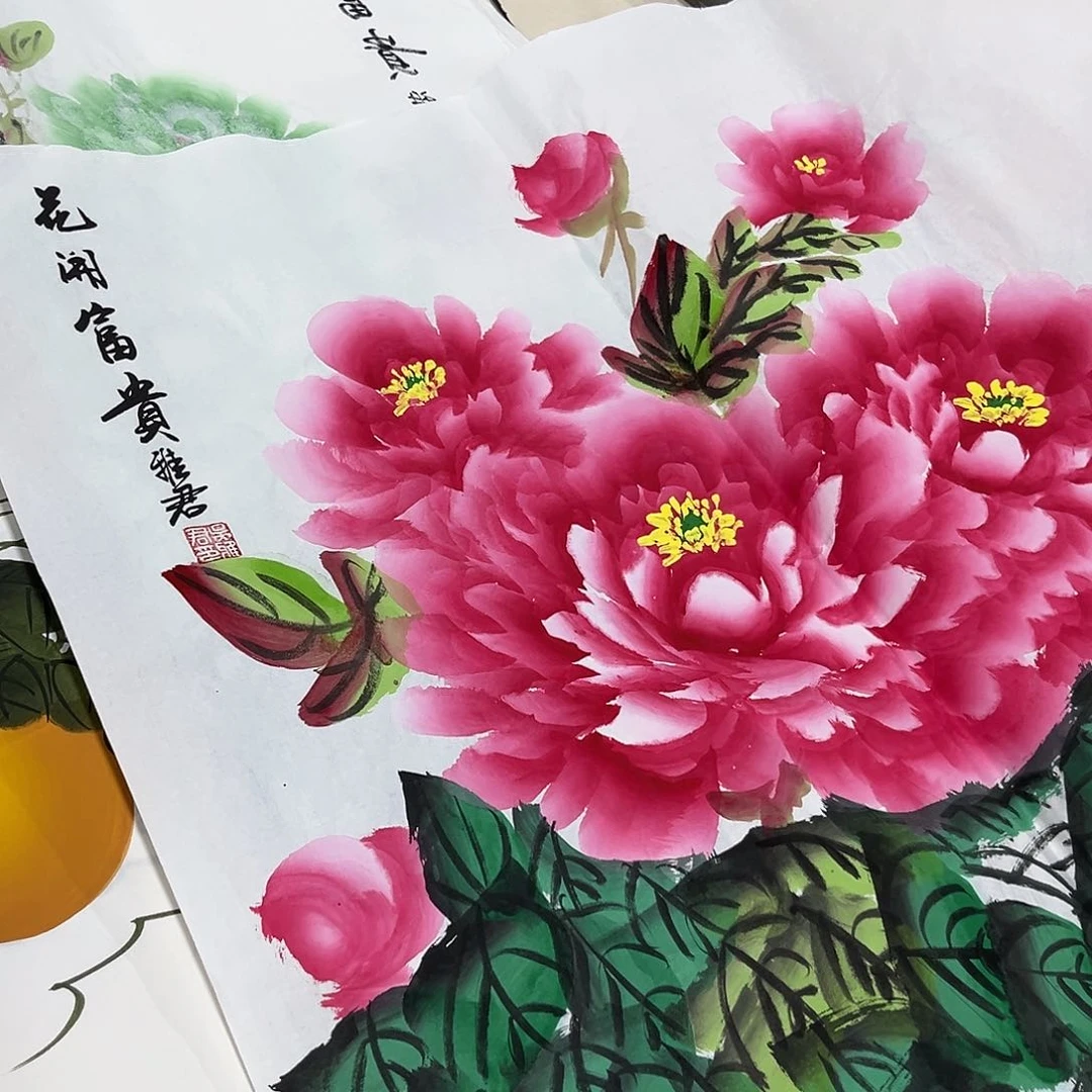国画国画老师手绘作品